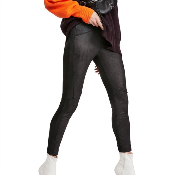 Free People Midnight Vegan Suede Leggings - Picture 5 of 15